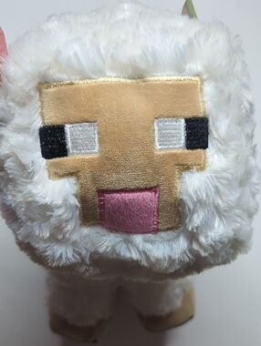 Minecraft Sheep Body Plush Pillow NWT